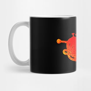 Red And Gold Trumpet Mug